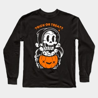 Death's Trick or Treat Long Sleeve T-Shirt